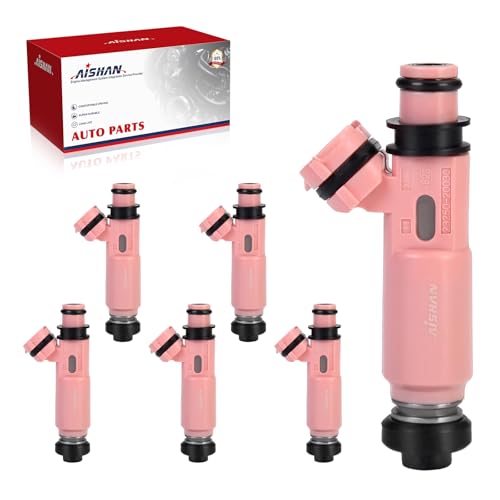 AISHAN 6PCS Fuel Injectors 12 Holes Compatible with Toyota Camry 20022003 Sienna 20042006 Solara 20052007 Highlander for Lexus ES300 V6 30L 33L Replace 2325020030 232500A020 - Image 1