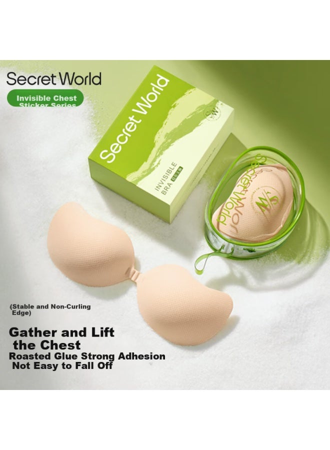 Secretworld Invisible Adhesive Bra Nipple Cover Strapless Push Up Bra Wedding Dress Bra