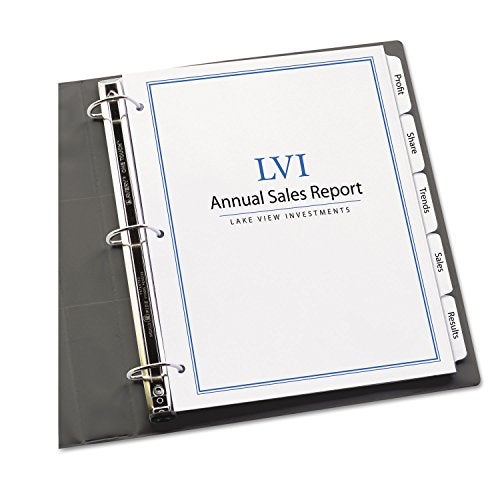 Avery Clear Label 5-Tab Index Maker Dividers - Image 3