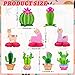 Whaline 9Pcs Summer Llama Cactus Honeycomb Centerpiece Kit 3D Cactus Alpaca Paper Table Topper Mexican Theme Fiesta Party Table Decoration for Summer Birthday Hawaiian Luau Baby Shower Photography - Image 4
