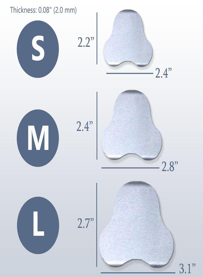 MUROCEA Aluminum Nasal Splints, External Nose Support Protector for Rhinoplasty Septoplasty Sur-gery, Nose Brace Fracture, ENT, Orthopedic Immobilization, Sliver, 5PCS (M) - Image 2