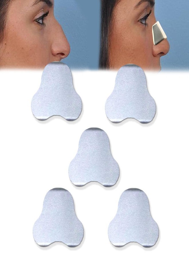 MUROCEA Aluminum Nasal Splints, External Nose Support Protector for Rhinoplasty Septoplasty Sur-gery, Nose Brace Fracture, ENT, Orthopedic Immobilization, Sliver, 5PCS (M) - Image 1