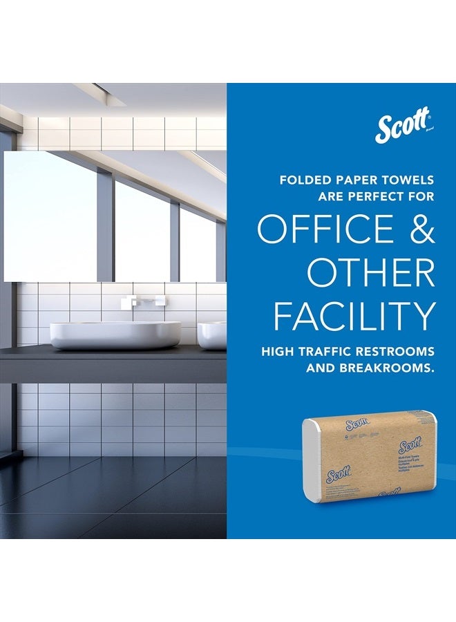 Scott ® Multifold Paper Towels (01804), with Absorbency Pockets™, 9.2" x 9.4" sheets, White, (250 Sheets/Pack, 16 Packs/Case, 4,000 Sheets/Case) - Image 4