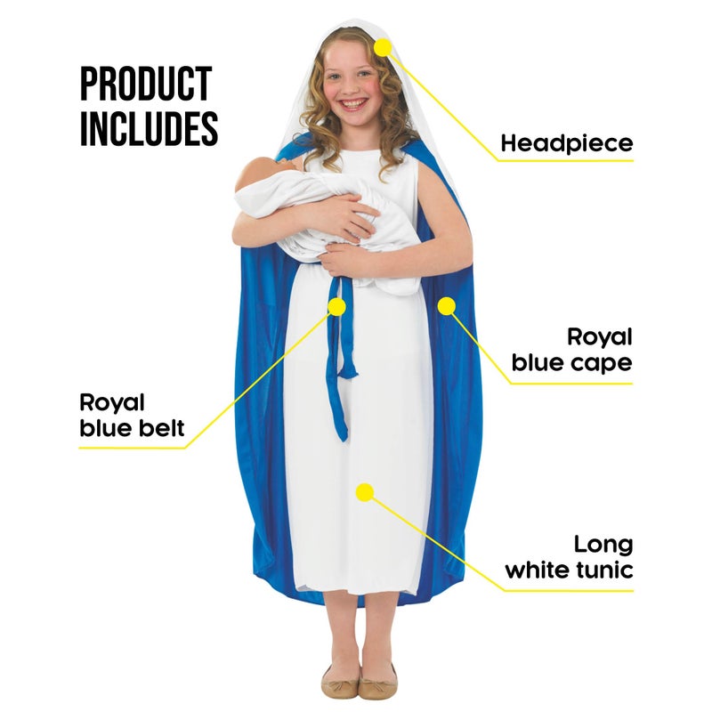 Fun Shack Girls Costume, Blue, Chica - Image 2