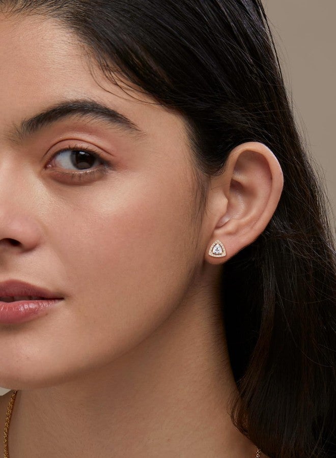 MINUTIAE Rose Gold-Plated Crystals Studded Earring & Necklace Jewellery Set For Women's & Girls_MNT0474_SET_RG - Image 2