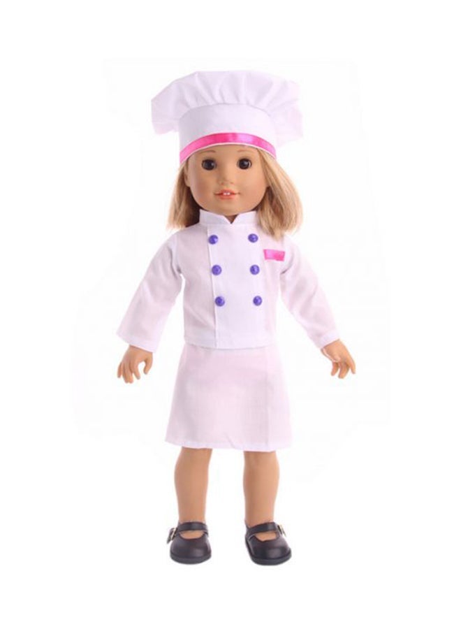 NIBEMINENT American Chef Overall Doll Cloth Set - Image 1
