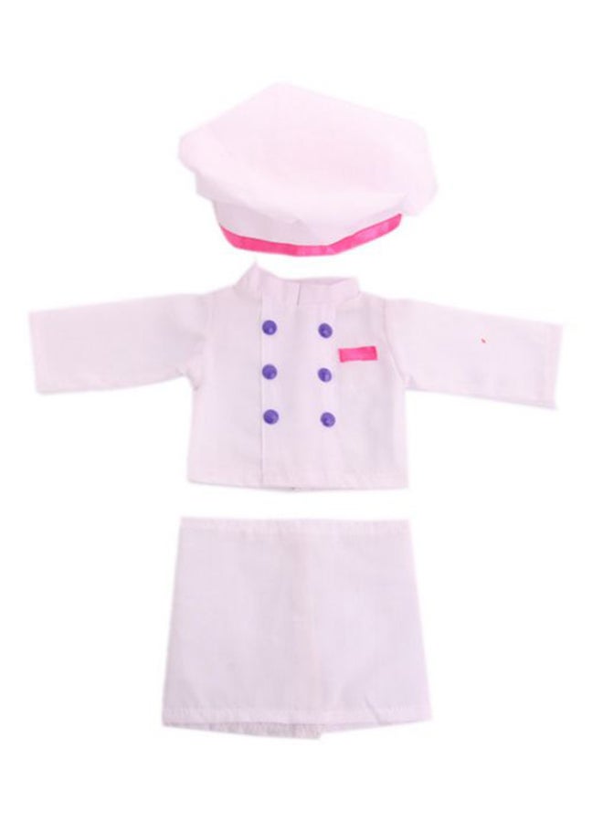 NIBEMINENT American Chef Overall Doll Cloth Set - Image 2