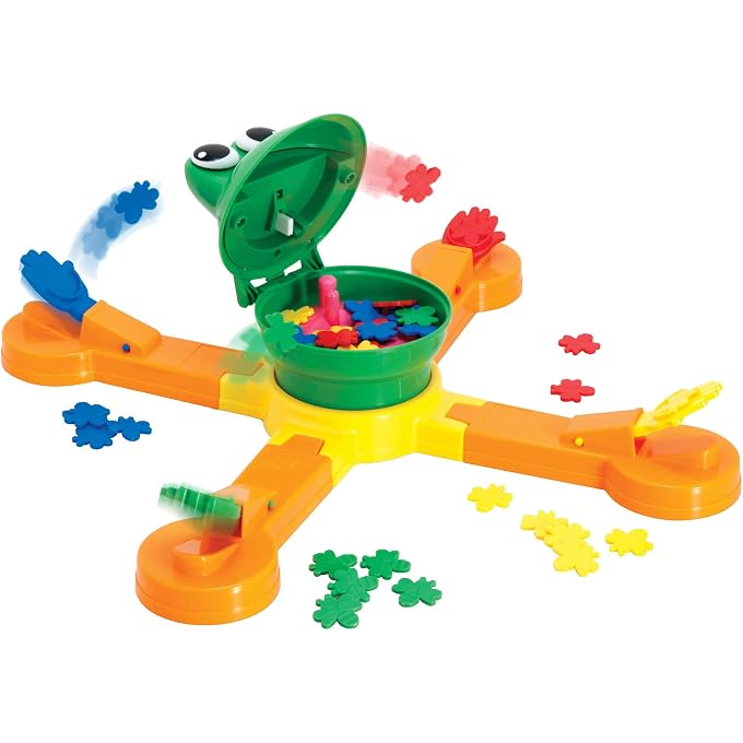 TOMY Mr. Mouth Board Game - Fast Paced Feed the Frog Game for Family Game Night - Easter Gifts and Basket Stuffers for Kids - Ages 5 Years and Up - Image 1