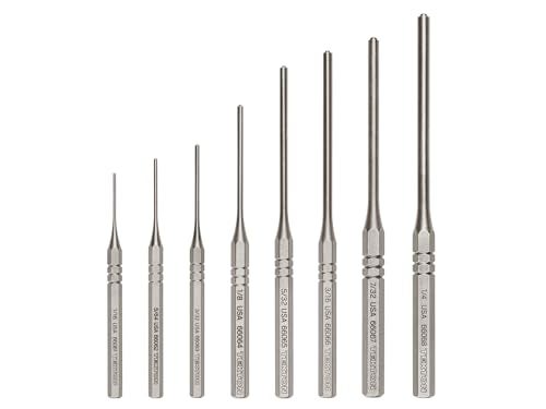 TEKTON Roll Pin Punch Set, 8-Piece (1/16-1/4 in.) | PNC93001 | Made in USA - Image 1