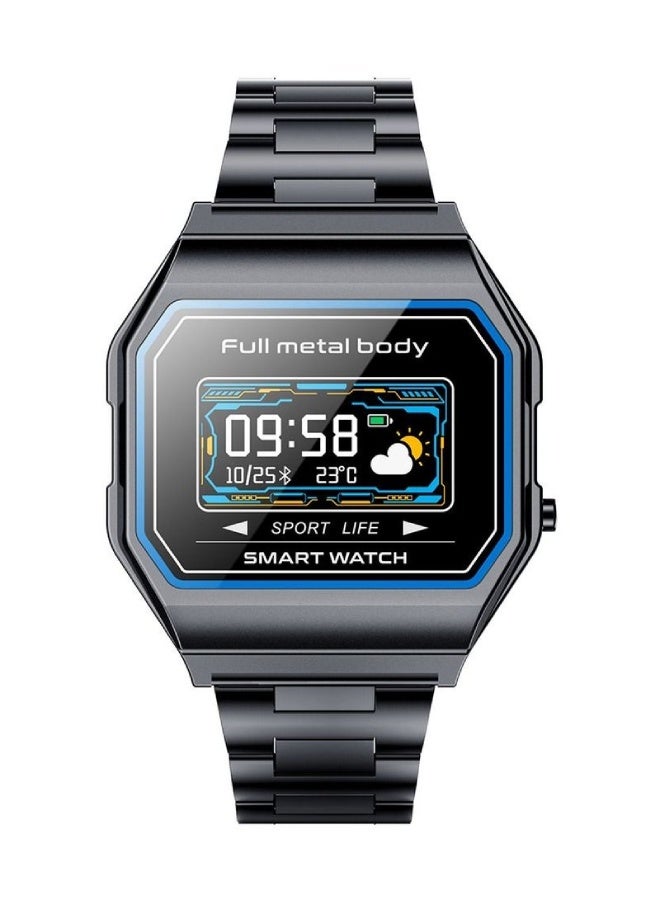 AROAQ KW18 Men Smart Watch with Stainless Steel Strap – IP67 Waterproof, BP & SpO2 Monitor, Heart Rate, GPS, Multi-Sports, Bluetooth 5.0 for Android & iOS - Black - Image 3