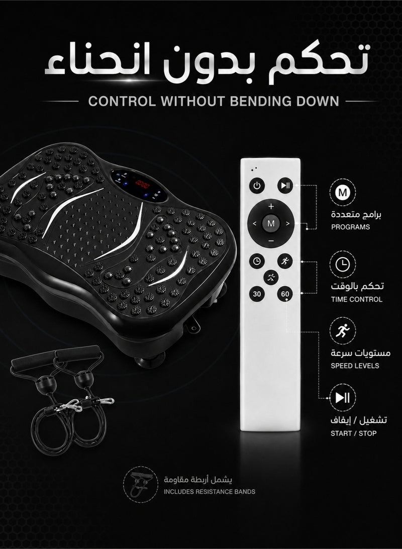 WEMART Vibration Platform Machines, Fat Shake Machine New Home Mini Vibration Plate, Lazy Exercise Body Shaping Machine, Lymphatic Drainage Machine Home Gym Workout - Image 3
