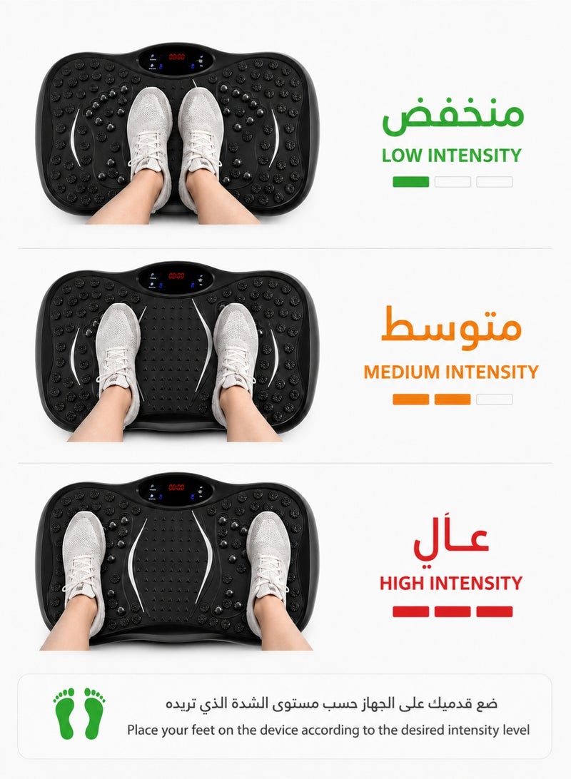 WEMART Vibration Platform Machines, Fat Shake Machine New Home Mini Vibration Plate, Lazy Exercise Body Shaping Machine, Lymphatic Drainage Machine Home Gym Workout - Image 4