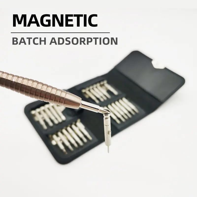 ULTRINA Multi-Function 25 in 1 Precision Screwdriver Set Repair Tool Kit Set Torque Screwdriver for Mobile Phone, for Watch, PC, Laptop, Digital Camera With Handy Leather Case - Image 2