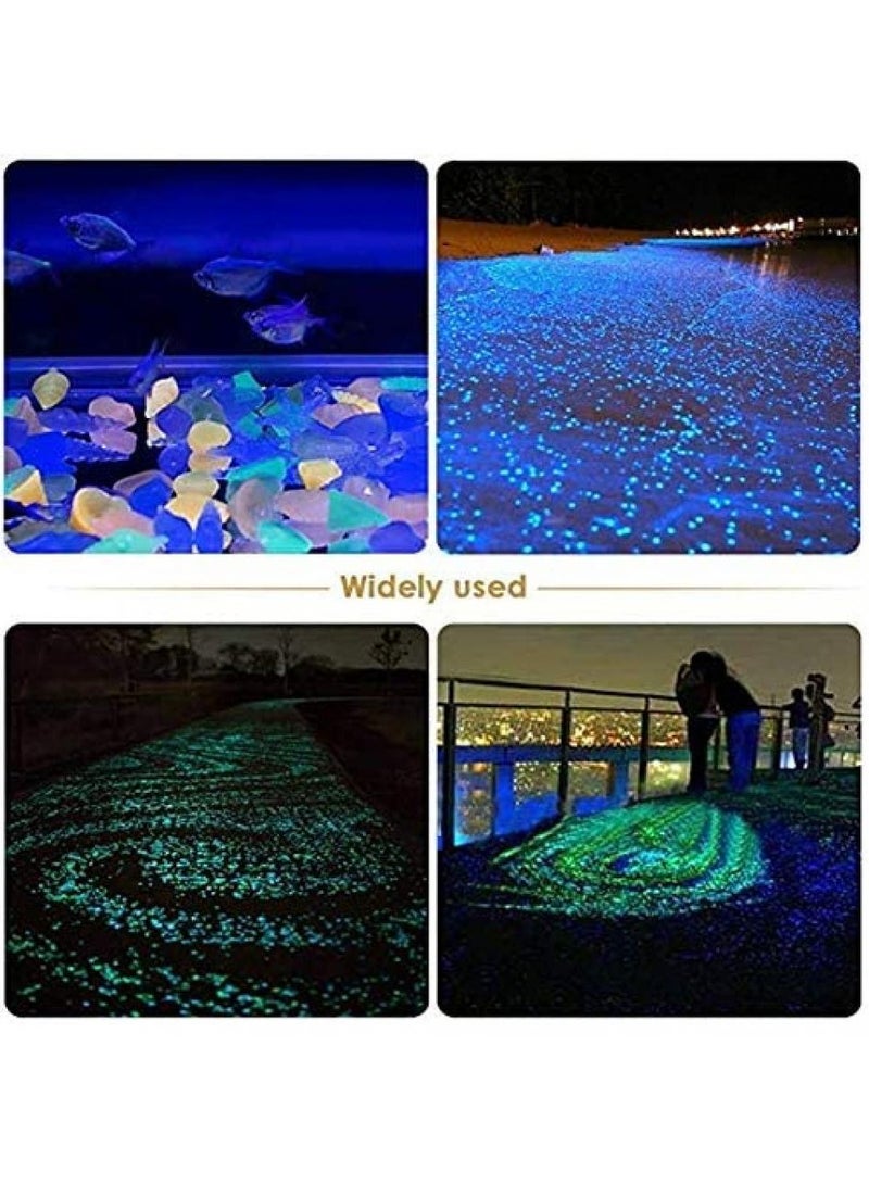 AIWANTO 70 Pieces Assorted Colors Glow in The Dark Stones Conch Sea Shells Starfish Decorative Luminous Pebbles Gravel for Aquarium Fish Tank Decor - Image 3