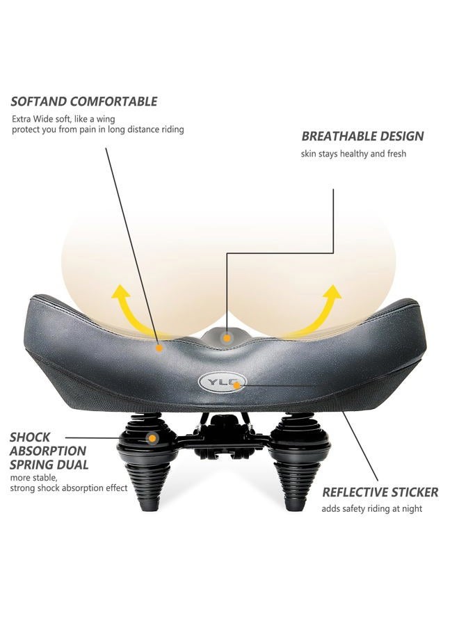 YLG Men's & Women's Memory Foam Universal Bicycle Seat - Image 2