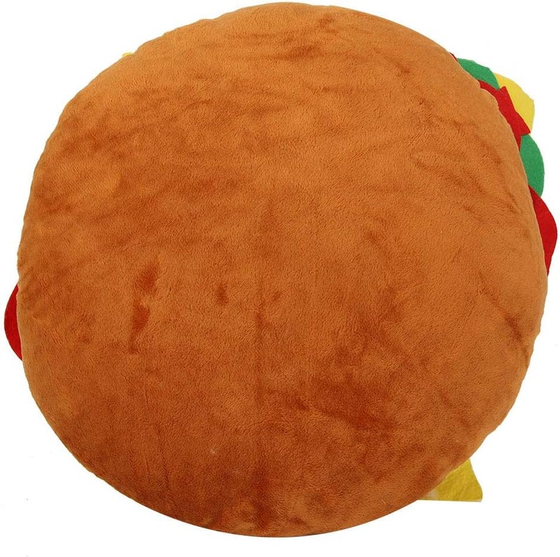 GLOGLOW Home Textile PP Cotton Throw Pillow, 40x40cm, Home Decor, Kids Toy, Office Use, Creative Design Simulation Burger Cushion, Nan - Image 3
