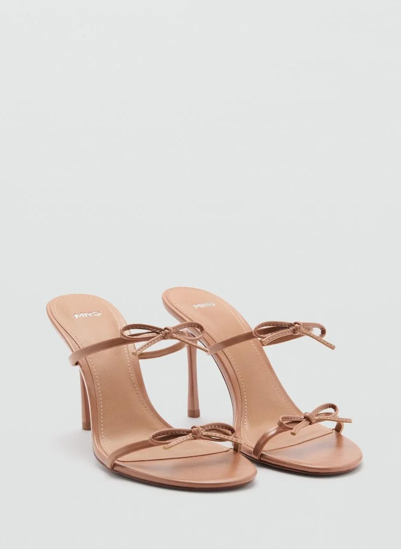 مانجو Bow Detail Strappy Heeled Sandal