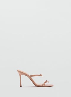 MANGO Bow Detail Strappy Heeled Sandal  - Image 1