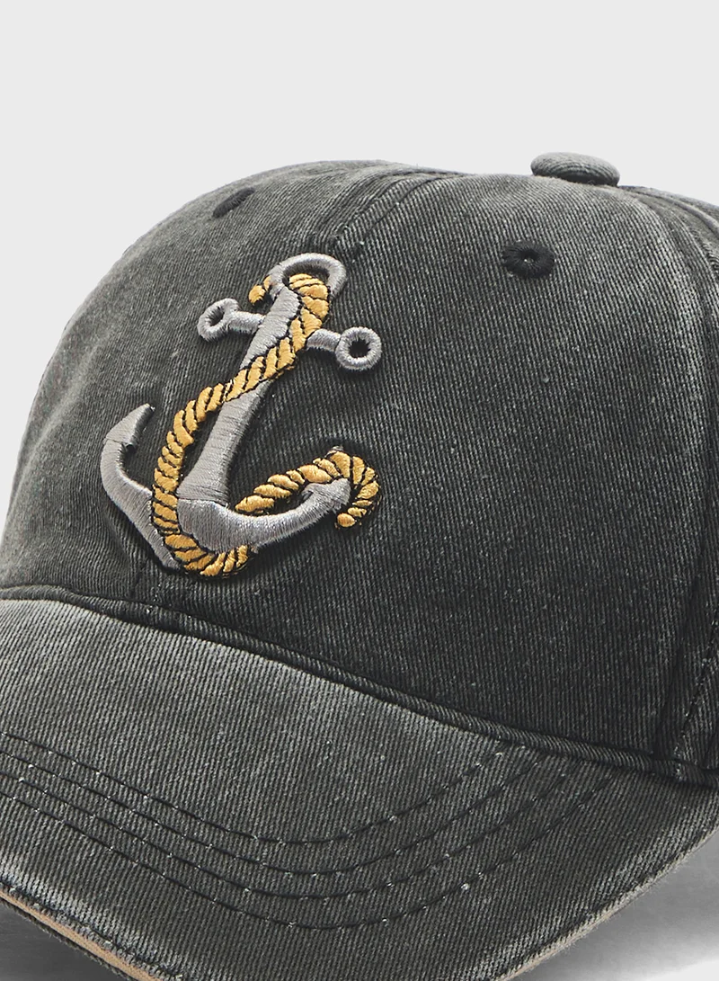 Seventy Five Anchor Detail Casual Cap