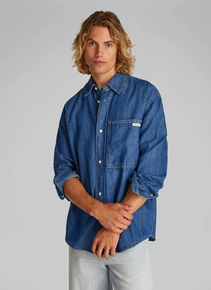 Calvin Klein Jeans Regular Linear Denim Shirt