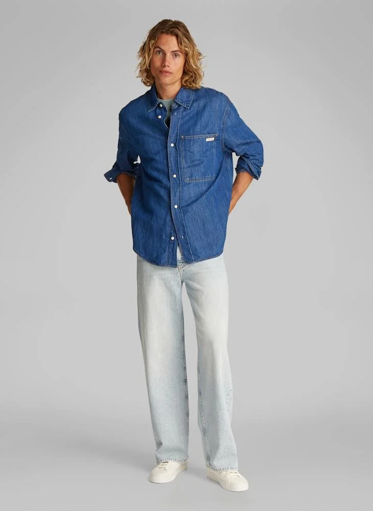 Calvin Klein Jeans Regular Linear Denim Shirt