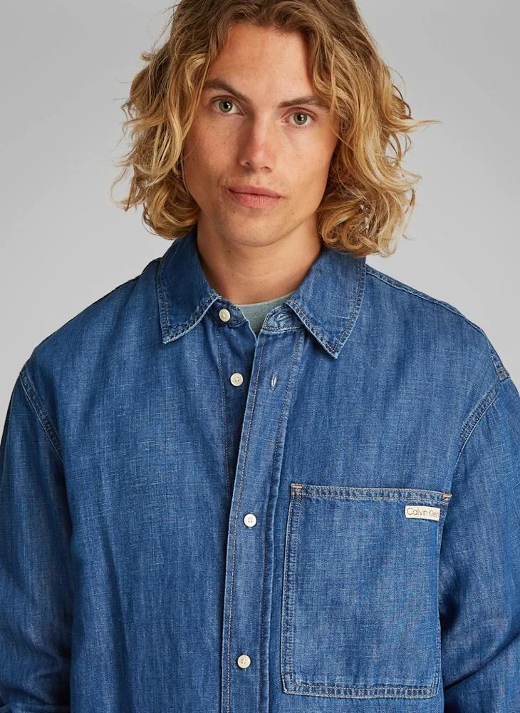 Calvin Klein Jeans Regular Linear Denim Shirt