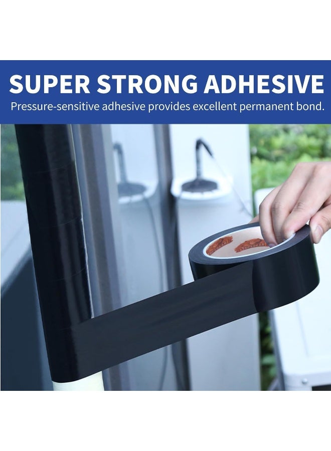 Biella Black All-Weather Pvc Anti-Corrosive Pipe Protection Tape - 2" X 50Ft | Durable, Waterproof, Corrosion-Resistant, Heat-Resistant (2 Pcs) - Image 2