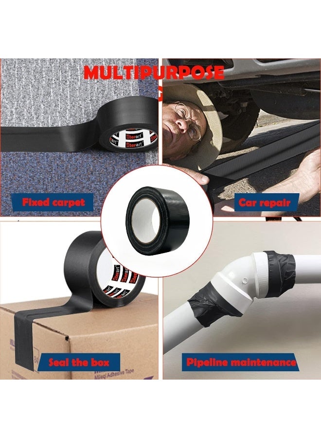 Biella Black All-Weather Pvc Anti-Corrosive Pipe Protection Tape - 2" X 50Ft | Durable, Waterproof, Corrosion-Resistant, Heat-Resistant (2 Pcs) - Image 5