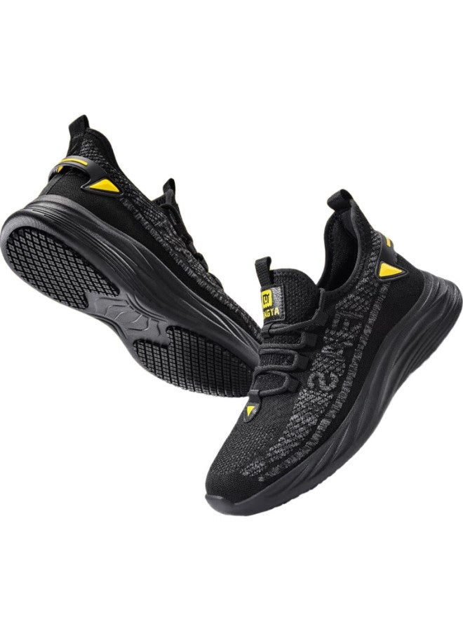 QINGYA Men'S Chef Shoes Non-Slip Waterproof Kitchen Special High-End Back Kitchen Men'S Work Shoes Black C009 40 - Image 1