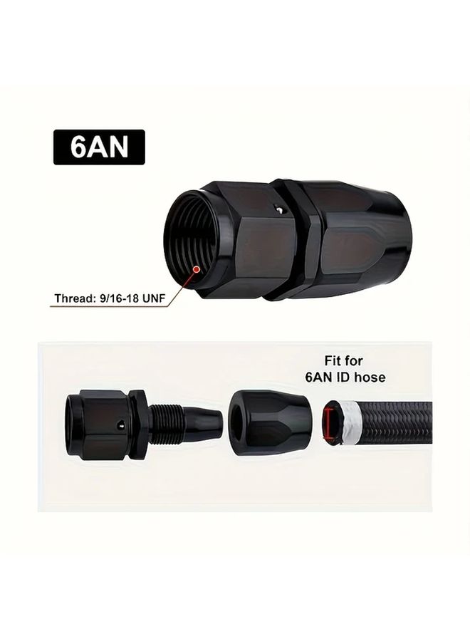 6AN 90 Degree Detachable Water Cooled And Oil Cooled Aluminum Alloy Pipe Connector - Image 3