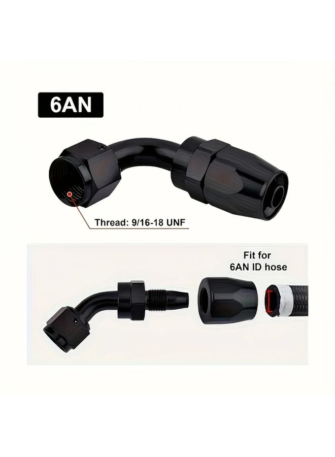 6AN 90 Degree Detachable Water Cooled And Oil Cooled Aluminum Alloy Pipe Connector - Image 5