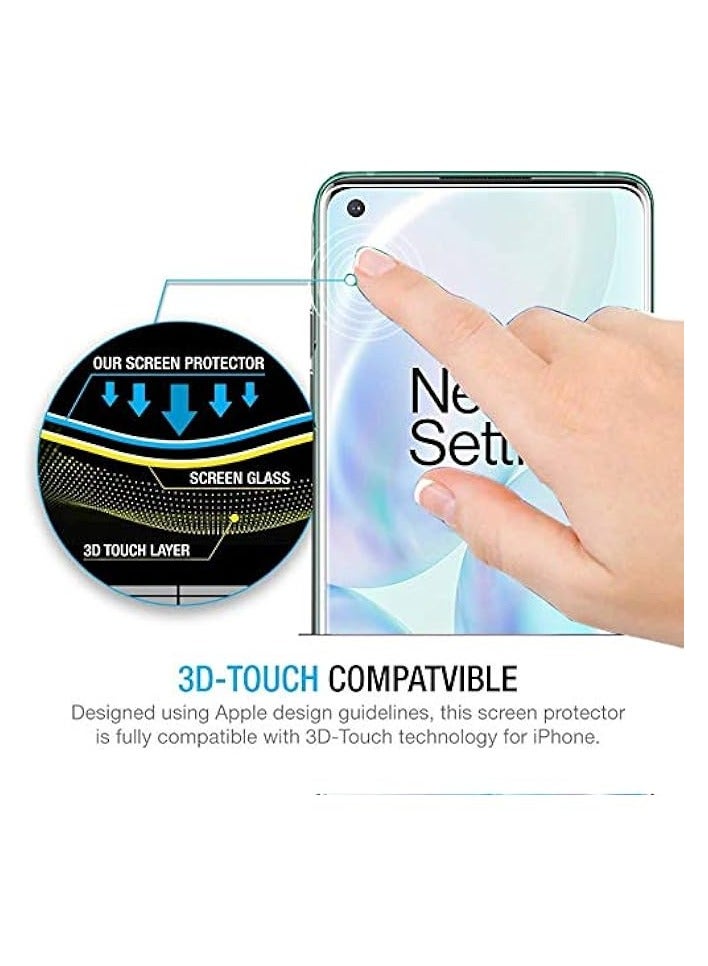 بروماس واقي شاشة متوافق مع واقي شاشة OnePlus 8 غير اللامع، طبقة سيراميك سطحية غير لامعة (ليس زجاجًا) سيراميك غير لامع - Image 2