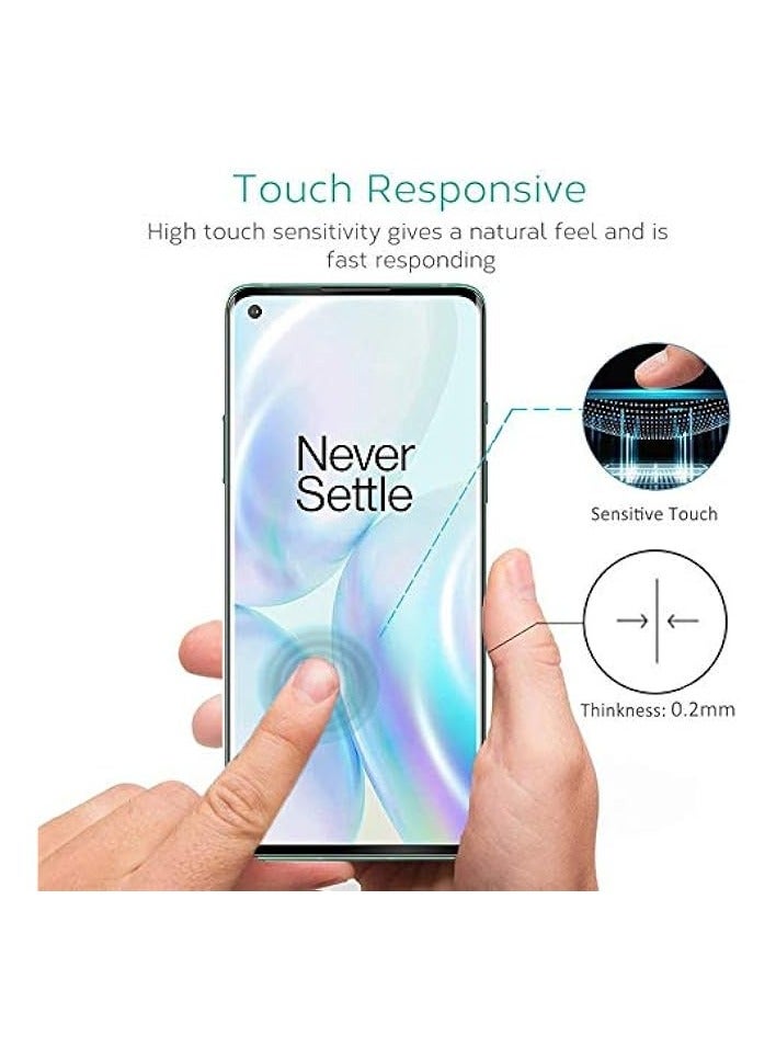 بروماس واقي شاشة متوافق مع واقي شاشة OnePlus 8 غير اللامع، طبقة سيراميك سطحية غير لامعة (ليس زجاجًا) سيراميك غير لامع - Image 5