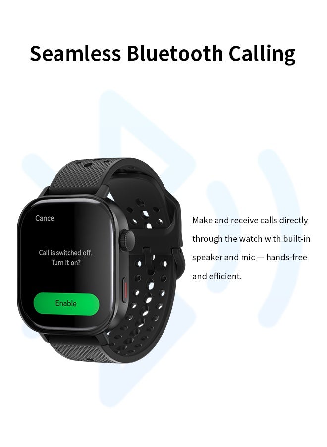 WAPIK Korean Brand ST60 GPS Smartwatch with Built-in Dual Satellite Positioning, AMOLED Display, Bluetooth Calling, Altimeter, 110+ Sports Modes, IP68 Waterproof, Compatible with Android & iOS  - Image 4