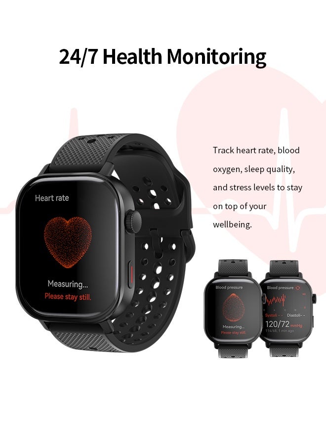 WAPIK Korean Brand ST60 GPS Smartwatch with Built-in Dual Satellite Positioning, AMOLED Display, Bluetooth Calling, Altimeter, 110+ Sports Modes, IP68 Waterproof, Compatible with Android & iOS  - Image 5