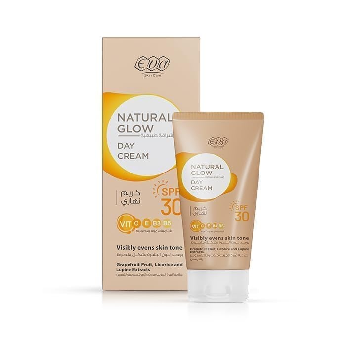Eva Skin Care Natural Glow Day Cream with SPF 30ml 50 g (Pack of 2) - Image 2