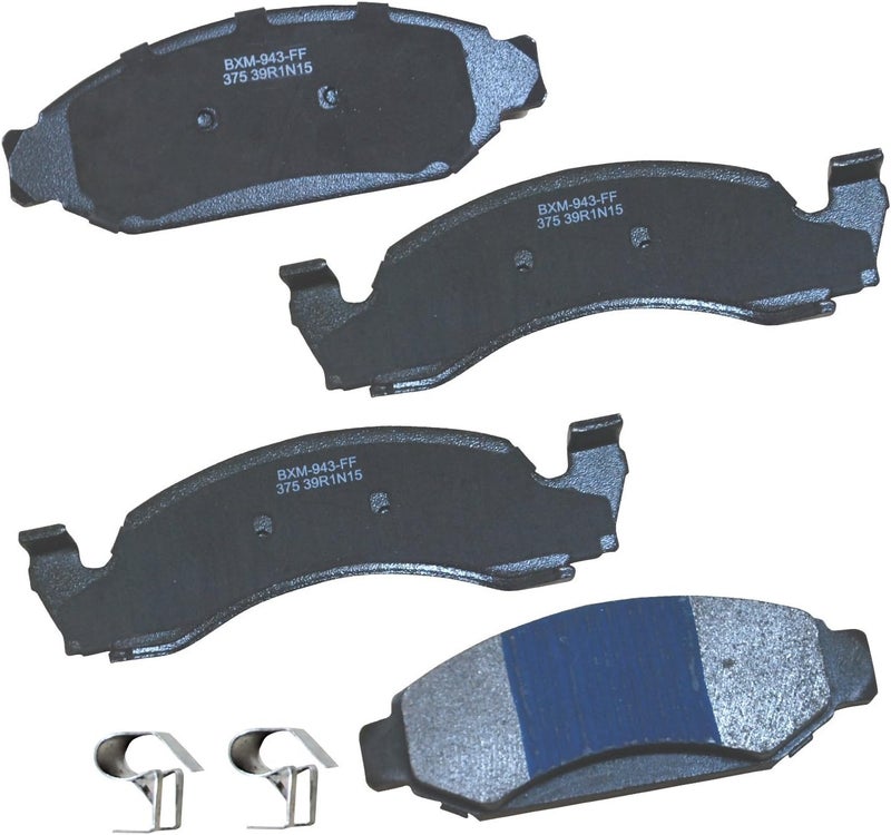Bendix Premium SBM375 Semi-Metallic Front Brake Pads for Ford E-150 Econoline 1993-1987, E-150 Econoline Club Wagon 1993-1987, F-150 1993-1986 - Image 1