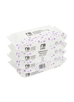 Pack Of 4, Biodegrad Frag Wet Wipes, Each 56