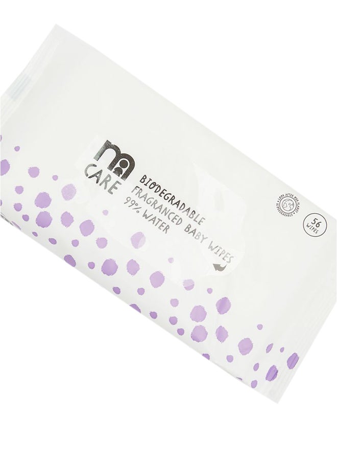mothercare Pack Of 4, Biodegrad Frag Wet Wipes, Each 56  - Image 4