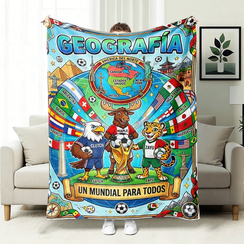 FIFA 2026 World Cup Fan Blanket - Sofa & Nap Blanket - Image 1