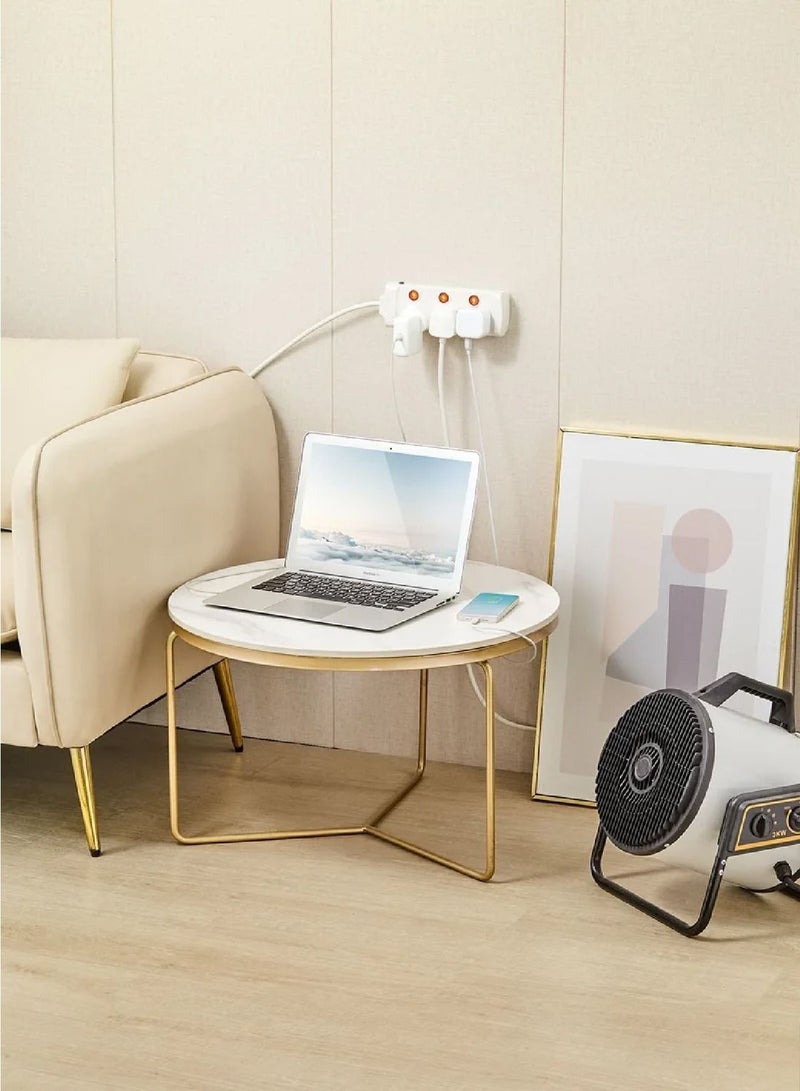 هايماكس توصيلة كهرباء ب3 مداخل مع مفتاح تشغيل و إيقاف لكل منفذ | بطول 5 أمتار بقوة 2860 واط - Image 4