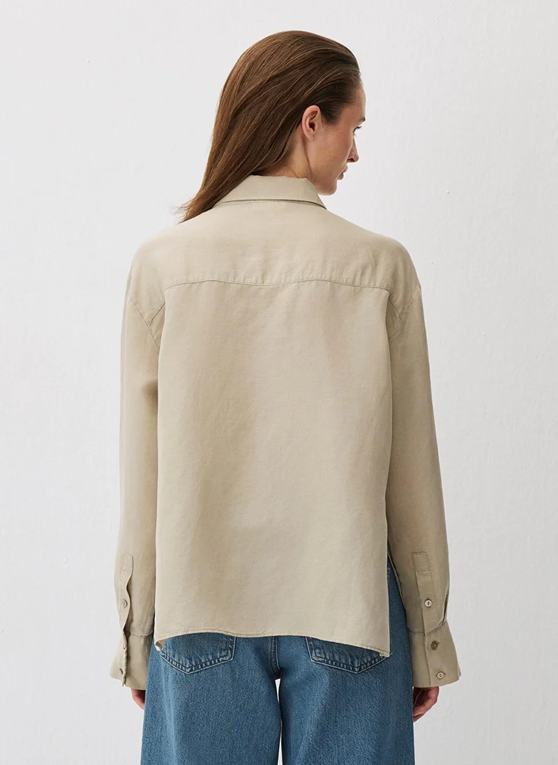 MAVI Gray Tencel TM Lyocell Blend Shirt