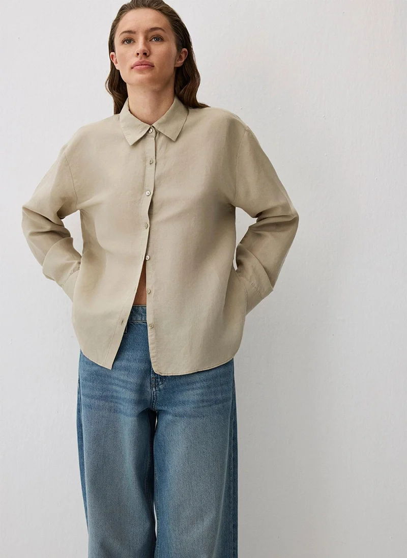 MAVI Gray Tencel TM Lyocell Blend Shirt