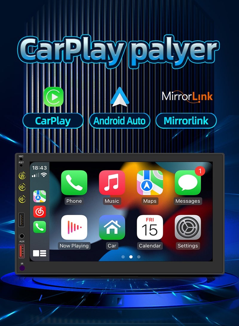 Generic 7 Inch Multi-language Car BT MP5 Player Auto Multifunctional Car Audio and Video Player Auto Multi-media Player Radio Receiver  - Image 1