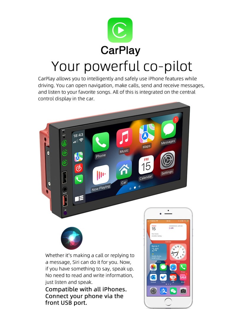 Generic 7 Inch Multi-language Car BT MP5 Player Auto Multifunctional Car Audio and Video Player Auto Multi-media Player Radio Receiver  - Image 4