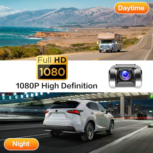 Inefala USB Car DVR Camera Video Recorder, Loop Recording ADAS, Dash Cam, with 32GB SD Card 24H Parking Mode Driving Recorder LDWS FCWS Dash Cam for Android Radio Stereo GPS DVD, Night Vision Full HD - Image 3