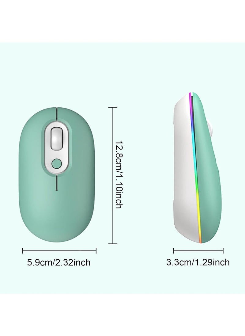General - Silent Mouse Wireless, Quiet Click 2.4g Wireless Mouse,Illuminated Cordless Silent Mice, Ergonomic Design Rechargeable Computer Mice for Laptop Computer - Image 1