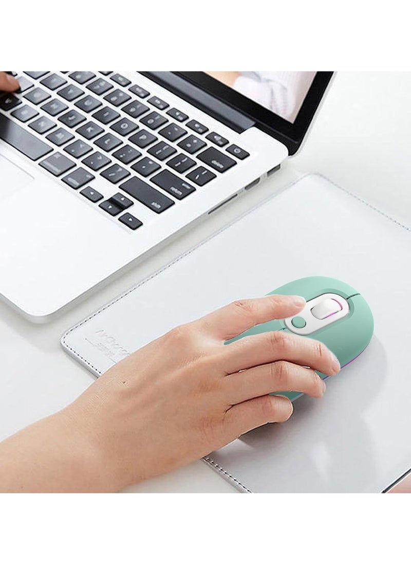 General - Silent Mouse Wireless, Quiet Click 2.4g Wireless Mouse,Illuminated Cordless Silent Mice, Ergonomic Design Rechargeable Computer Mice for Laptop Computer - Image 1