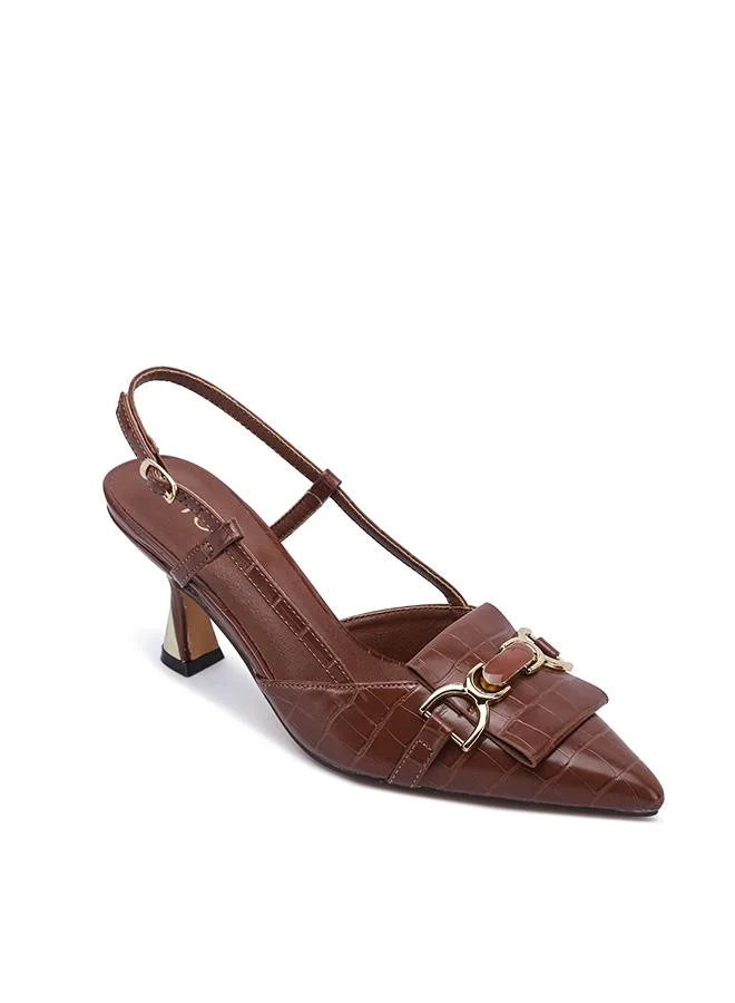 FYOR The Luxe Croc-Effect Tapered Pump CD 017