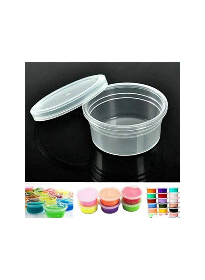 Zaboon Containers 24 Pack Leakproof Clear Plastic Foam Ball Storage Cups Storage Jars Containers With Lids Slime Pots Tubs - Image 3